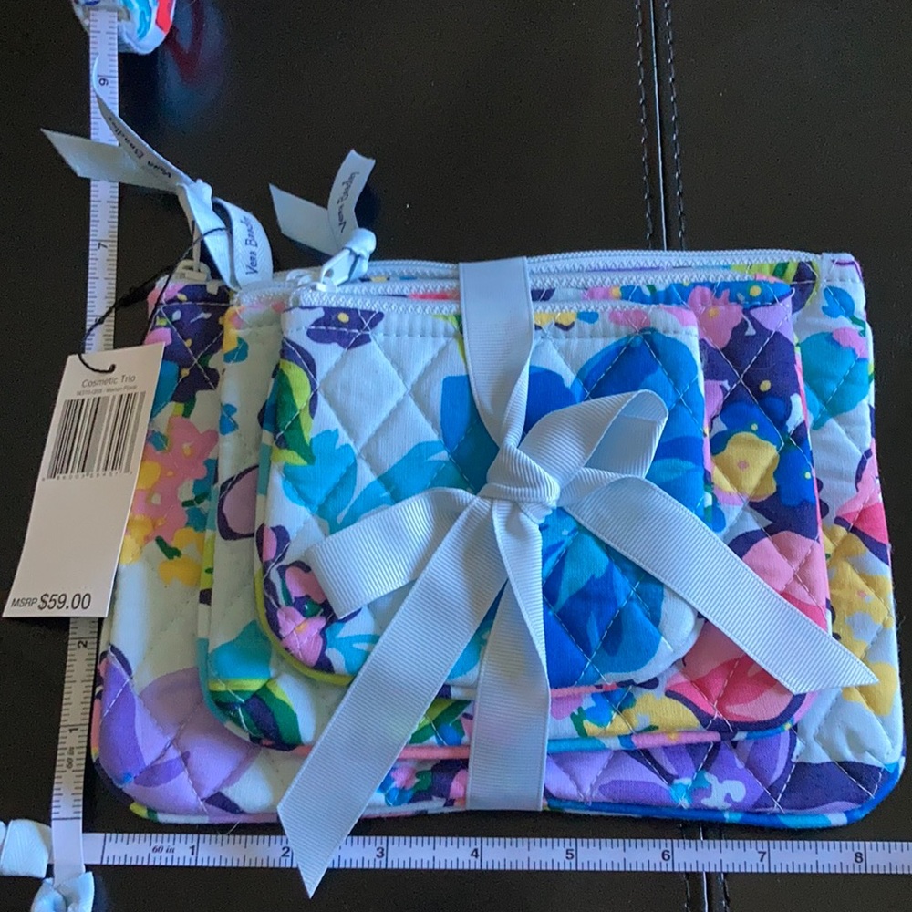 Vera Bradley Cosmetic Trio in Marian Floral NWT